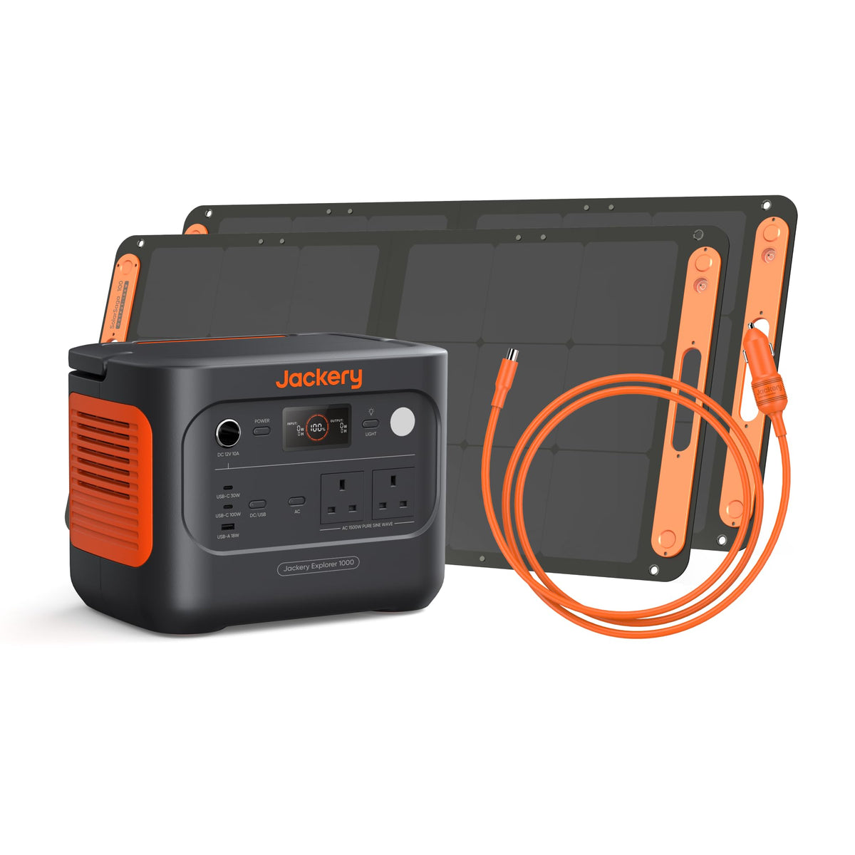 Jackery Explorer 1000 v2 Portable Power Station(2024 New), 1070Wh LiFePO4 Battery, 1500W AC/100W USB-C Output, 1 Hr Fast Charge, Solar Generator for Outdoor Camping, Off-grid Living, RV, Emergency
