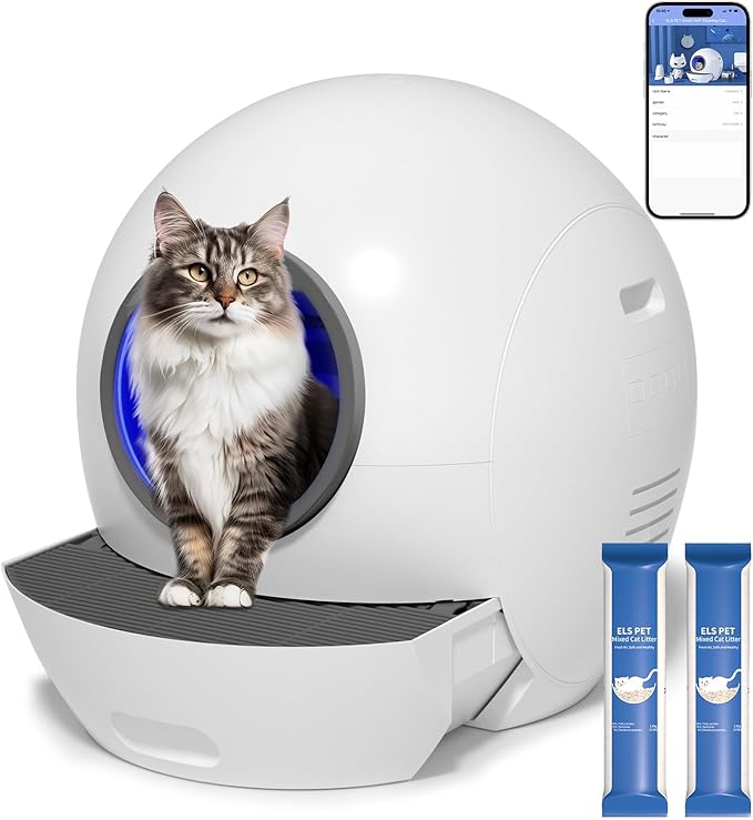 Self-Cleaning Automatic Cat Litter Box Extra-Large App Control