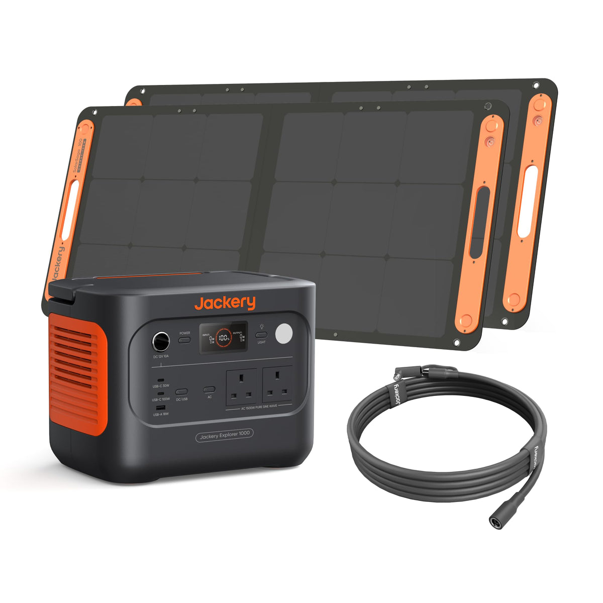 Jackery Explorer 1000 v2 Portable Power Station(2024 New), 1070Wh LiFePO4 Battery, 1500W AC/100W USB-C Output, 1 Hr Fast Charge, Solar Generator for Outdoor Camping, Off-grid Living, RV, Emergency