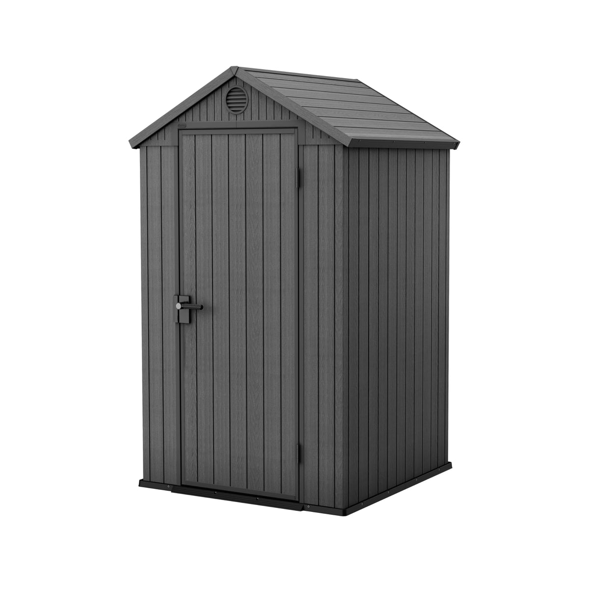 Keter Darwin 6x8ft Outdoor Resin Garden Shed – Brown Evotech+ Wood-Look | Waterproof Resin Storage for Tools & Bikes | Double Doors | Lockable | 15 Yr Warranty | Zero Maintenance